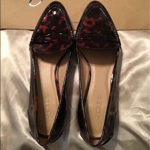 J Crew Collins Tortoise Loafers (never been worn).